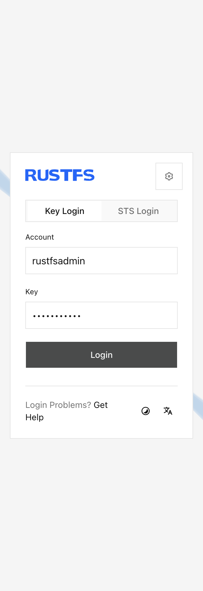 RustFS Console bucket list with the my-bucket backup bucket selected